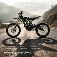 Moto électrique tout-terrain Sur Ron Light Bee X 2026 10000W 72V 35Ah avec suspension intégrale, vitesse 80 km/h
