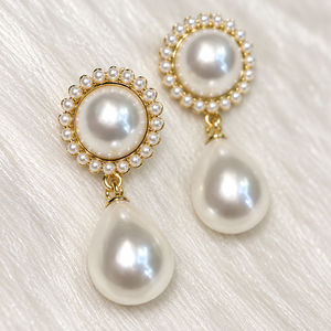 Orecchini Vintage a Goccia con Perle Finte per Donne, Elegante Stile Corte, Gioielli alla Moda - Product Image 3