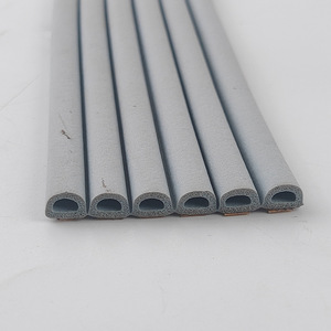 D Type Self Adhesive Half Round Hollow <b>Sealing</b> <b>Strip</b> For Cabinet Door Window Noise Reduction Dust Proof Rubber Seal 4Pcs - Product Image 3