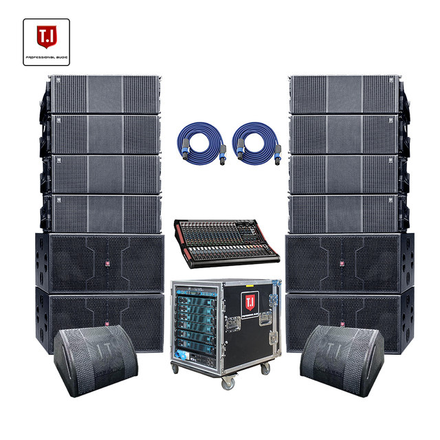 T.I Pro Audio Waterproof Used Mini Line Array System Stand Speaker Dual 12 Inch 3 Way Passive Sound Speakers