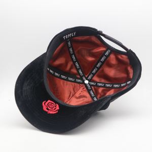 قبعات Gorras De Béisbol لامعة مخملية مطرزة بحجر الراين لؤلؤ 5-لوحة قبعات Barbas المكسيك Gorras Personalizadas قبعات داندي - Product Image 5