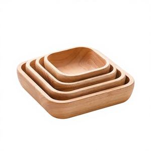 Bandeja de Servir de Madera Duradera y No Tóxica con Colores Personalizables para Restaurantes, Hogares y Regalos, Acabado Liso y Asas Fáciles de Transportar - Product Image 1