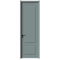 Porte intérieure moderne minimaliste en bois composite avec revêtement CPL, résistante aux rayures et aux déformations, en promotion sur Alibaba