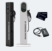 Borne de recharge EV au sol, puissance de sortie 12 kW, courant 48 A, certifiée NACS TUV, pour parkings commerciaux