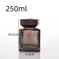 Nouvelle Arrivée Bouteille en Verre Carrée de Luxe avec Bouchon pour Diffuseur de Roseaux Naturels 100ml 150ml 200ml 500ml