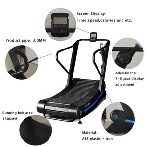 Caminadora Curva Sin Motor con Resistencia Magnética Ajustable, Banda Silenciosa, Estructura de Acero, Equipo de Gimnasio en Casa, Logotipo Personalizado - Product Image 6