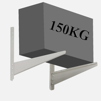 Support mural universel pour unité extérieure de climatiseur, accessoires de fixation murale pour climatiseur, capacité de charge maximale 150 kg