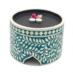 BS INTERNATIONAL Indian Unique Top Desert Serving Bone Inlay Eco-Friendly Dishwasher Safe Square Cake <b>Stand</b> Made Uttar Pradesh - Product Image 2