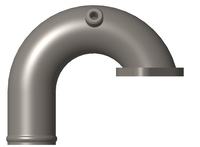 Conector de Tubería de Agua de Alto Rendimiento 3004718/3003656, Apto para Motores Diésel Cummins K19/KTA19