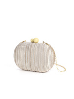 Sac à main de mariée haut de gamme en satin plissé doux, inspiré du Cheongsam, avec fermeture à loquet