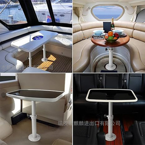 Adjustable Height Aluminum Alloy <b>Table</b> <b>Leg</b> Pedestal Base for Outdoor Use Round Minimalist Design XBL127 - Product Image 5