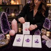 Impression de cartes de bien-être d'entreprise personnalisées, jeu de 45 cartes avec boîte cadeau, vente en gros OEM pour les boutiques de métaphysique