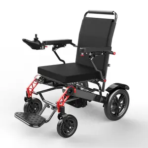 Cadeira de rodas elétrica dobrável portátil, cadeira leve da roda de energia com ce