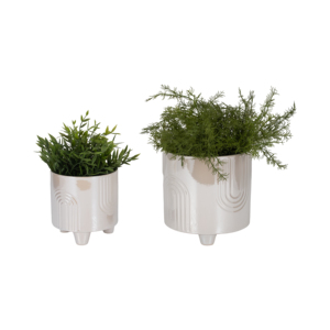 Vasi cilindrici moderni con piedistallo per uso interno ed esterno - Product Image 2