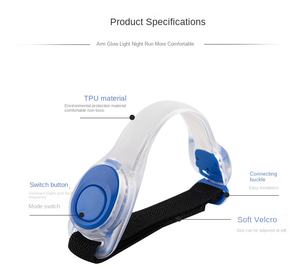 Brassard LED lumineux réglable pour cyclisme, course nocturne, marche et patinage à roulettes – Vente en gros - Product Image 4