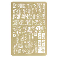 Serpent léopard papillon amour coeur fleurs conception plaques d'impression pour Nail Art pochoir timbre outils ongles fournitures