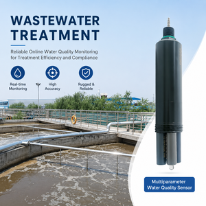 IP68 IMPERMEABLE LARGA VIDA ÚTIL NITRATO DE AMONIACO NITRITO TOTAL NITRÓGENO <span class=keywords><strong>NH4</strong></span> + NO3- NO2- TN SONDA ANALIZADORA DE PH para AGUAS RESIDUALES - Product Image 1