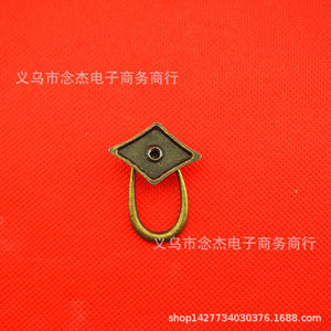 Antique Bronze Drawer <b>Pull</b> <b>Handle</b> 30mm Ring Shape Single Hole Traditional Design Durable Cabinet <b>Door</b> <b>Handle</b> - Product Image 4