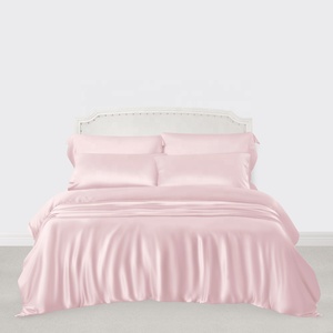 Bộ Ga Trải Giường 19Mm Vải Lụa Tơ Tằm 100% Chất Lượng Cao - Product Image 3