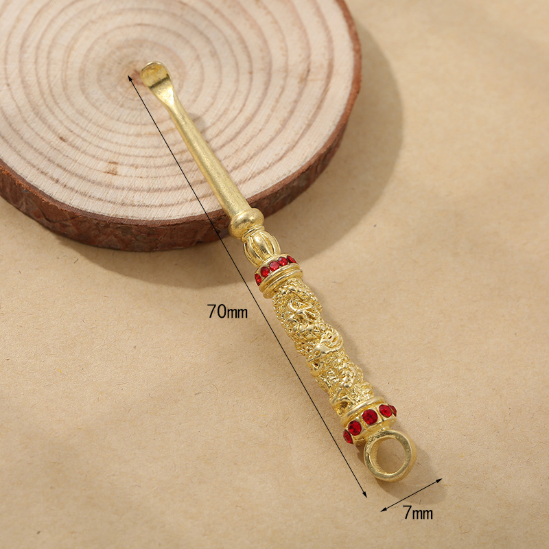 Original color of drilled ear spoon