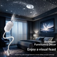 USB ABS Sternenhimmel-Projektionslampe für Autoinnenraum, Zuhause, Schlafzimmer, Nachtlicht, Romantische Galaxie-Atmosphäre, Sanftes Ambientelicht mit Stecker
