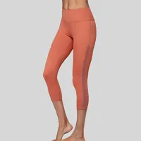 Iyi satıcı kadın bel kontrol Yoga pantolon enerji giyim tozluk katı boya renk tayt tedarikçiler