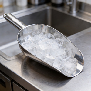 Cuillère à glace en acier inoxydable L-Beans, cuillère à barre épaissie pour les ustensiles de salon de thé, taille n°. 2 - Product Image 3