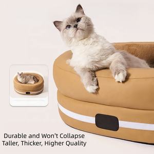Beheiztes Katzen bett für kleine Katzen, beheiztes Haustier bett mit Timer & Temp verstellbar, elektrischer Bett heizungs wärmer für Kitten Cat - Product Image 3
