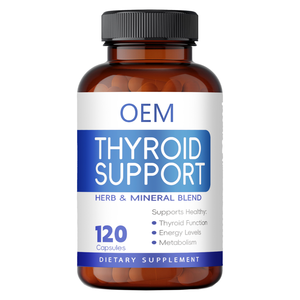Capsule di Supporto alla Tiroide OEM/ODM - Potente Complesso Erboristico con Vitamina B12, Magnesio, Zinco e Iodio |   Integratore per la salute della tiroide - Product Image 1