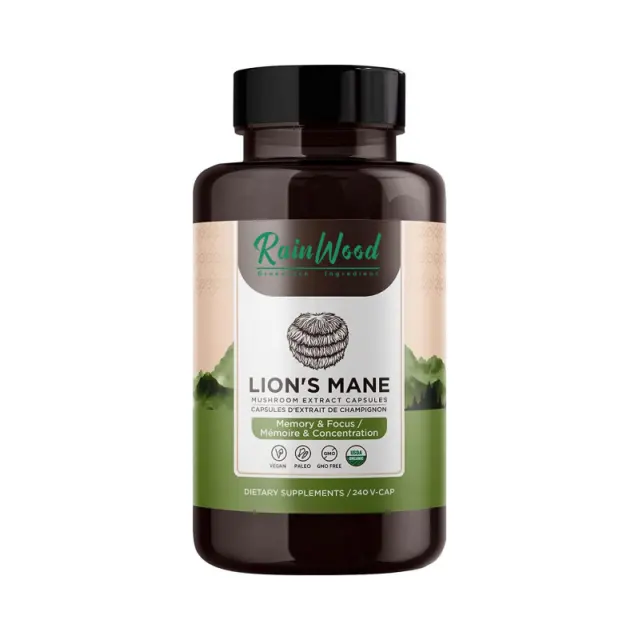 Healthcare Lion's Mane Mushroom Extract Powder 500MG Lion's Mane Mushroom Capsules