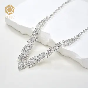 Elfic Wedding Jewelry Sets 925 Custom Jewelry Accessories Women Silver 925 Hoops Joyeria