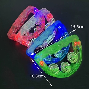ของเล่นแทมบูรีน LED กระพริบแสง ขายส่ง สำหรับเด็ก งานปาร์ตี้ คอนเสิร์ต เชียร์กีฬา - Product Image 3