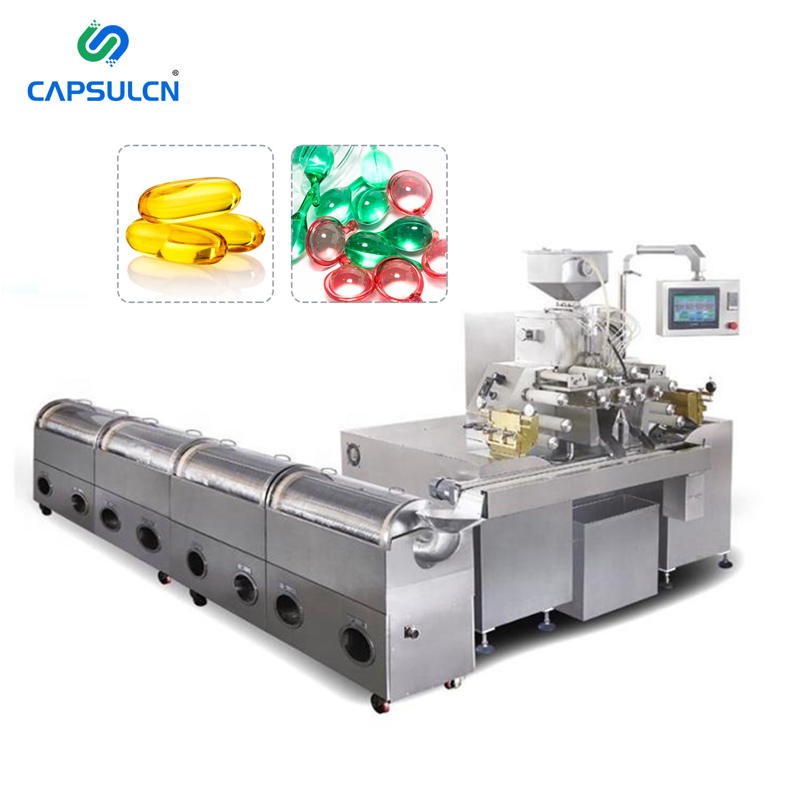 Автоматическая бесшовная мягкая капсула Витамина Е, оборудование для наполнения овощными капсулами для пейнтбола, машина для инкапсуляции мягкого геля