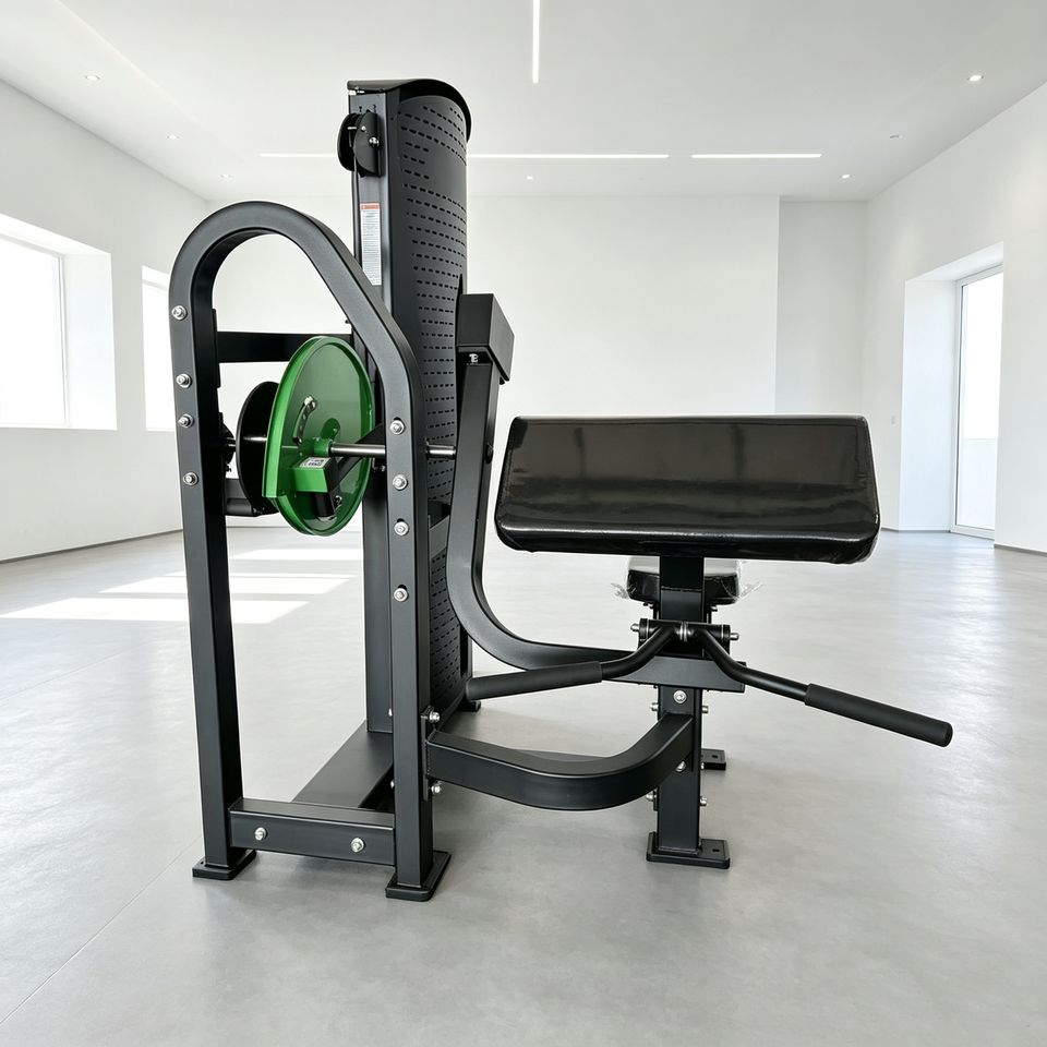 Pin Musculation Stack Seated Arm Curl Pin Loaded Machine 143kg Weight Stack Heavy Duty Steel ...