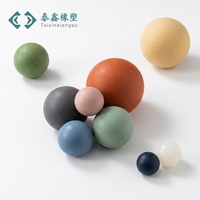 Balle en caoutchouc silicone résistante aux hautes températures, qualité alimentaire, multi-tailles, sphère industrielle, marque Taisin, origine Hebei