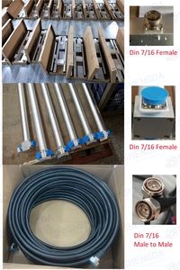 Antena pemancar <span class=keywords><strong>FM</strong></span> daya tinggi 88-1. 108MHz 1000W, 1KW dengan pengumpan 1/2 inci, pemisah daya