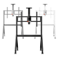 Soporte de carro de Tv con Base de lana de gran venta, rollo de pantalla Led Lcd, tamaño grande, soporte de Tv de 32 ''-70'' con ruedas