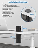 Prises de table industrielles et hospitalières escamotables avec chargement sans fil, 16A USB, normes UK EU US, vente en gros usine