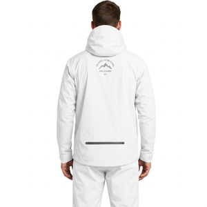 Veste imperméable légère et coupe-vent, pliable, extensible dans 4 directions, en polyester, avec capuche, pour la randonnée - Product Image 2