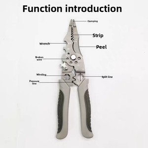 Đa chức năng Metric thép uốn tóc bồng kìm dây Cutter vũ nữ Thoát Y DIY sửa chữa xe công cụ thiết lập với dây thắt chặt và cờ lê - Product Image 3