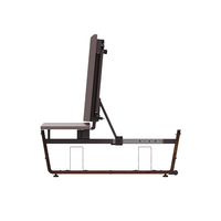 Equipo de gimnasio portátil de gama alta INPEK, entrenamiento todo en uno, Banco de Fitness cruzado con Cable alto, almacenamiento con mancuernas, Metal plegable