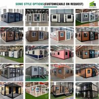 Maison conteneur extensible de luxe de 20 pieds, villa modulaire préfabriquée, mini-maison portable, imperméable, isolée, résistante aux ouragans