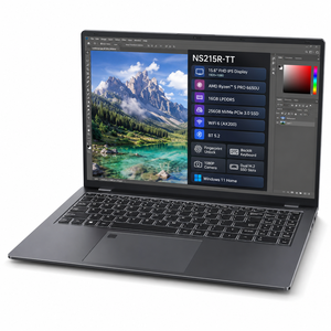 Portátil OEM Personalizado de 15.6 Pulgadas con AMD Ryzen 5 PRO <span class=keywords><strong>6650U</strong></span>, 16GB LPDDR5, Doble SSD M.2, Puerto Tipo-C con Funciones Completas - Product Image 1