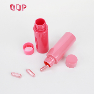 50ml Customized Rose Pink Capsule Bottle Pharmaceutical <b>Packaging</b> PET Plastic Bottle Pill For Health Products With Screw Cap - Product Image 2