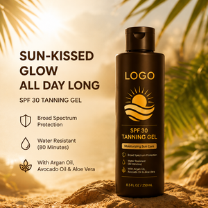 Gel bronzant naturel hydratant SPF 30+ à large spectre, résistant à l'eau pendant 80 minutes, pour un éclat hâlé uniforme, marque privée OEM - Product Image 6