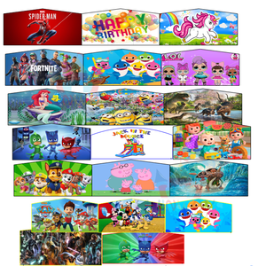 แบนเนอร์ธีมตัวการ์ตูนหลากหลายแบบปรับแต่งได้ สำหรับ<span class=keywords><strong>บ้าน</strong></span>ลมเป่าลมและโปรโมชั่นโฆษณาแบบเป่าลม - Product Image 1