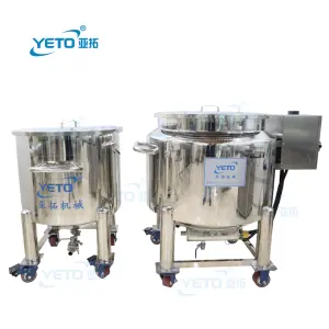 उच्च गुणवत्ता 100L 200L 300L 500L स्टेनलेस स्टील इत्र दूध खाद्य खाना पकाने के तेल भंडारण उपकरण कॉस्मेटिक भंडारण टैंक