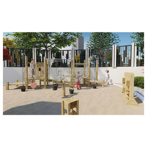 Ahşap Sandpit duyusal yürümeye başlayan Sandbox için su duvar kapalı oyun alanı anaokulu okul öncesi açık çocuk dostu oyuncaklar - Product Image 4