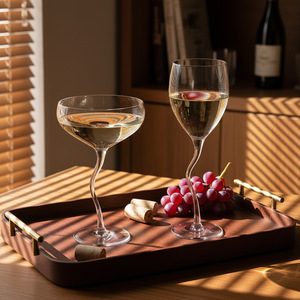 Crystal Twisted S stem Martini Glass <strong>Cocktail</strong> Glasses 201-300ml Capacity Logo <strong>Printing</strong> Available - Product Image 2