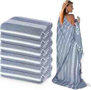 Custom <b>Luxurious</b> Style Premium Material High Quality Super Breathable Ultra Soft Durable 100% Full Cotton Turkish Beach <b>Towel</b> - Product Image 4